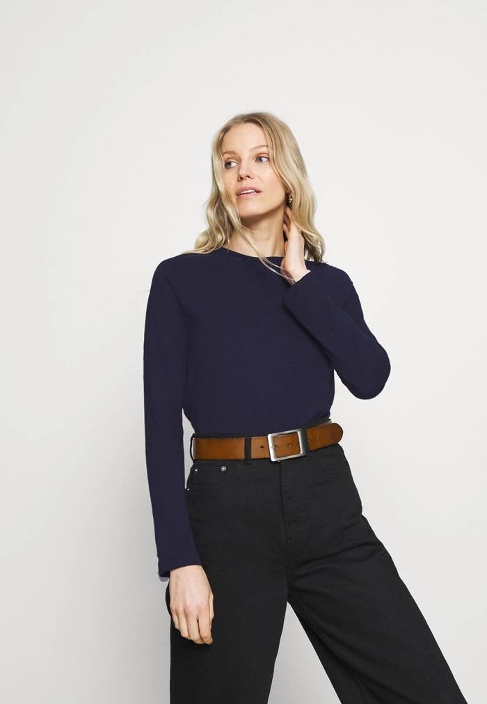 T-Shirt ANNA FIELD Anna Field Long Sleeved Top Bleu Marine Femme | PVS-6814423